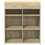 Voir la diapositive 4 : VIDAXL Buffet chene sonoma 80x42,5x93 cm bois d'ingenierie