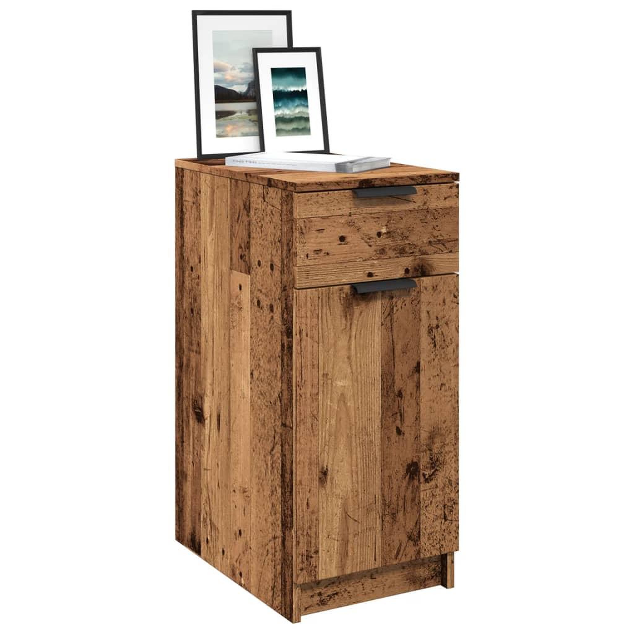 VIDAXL Armoire de bureau vieux bois 33x50x75 cm bois d'ingenierie