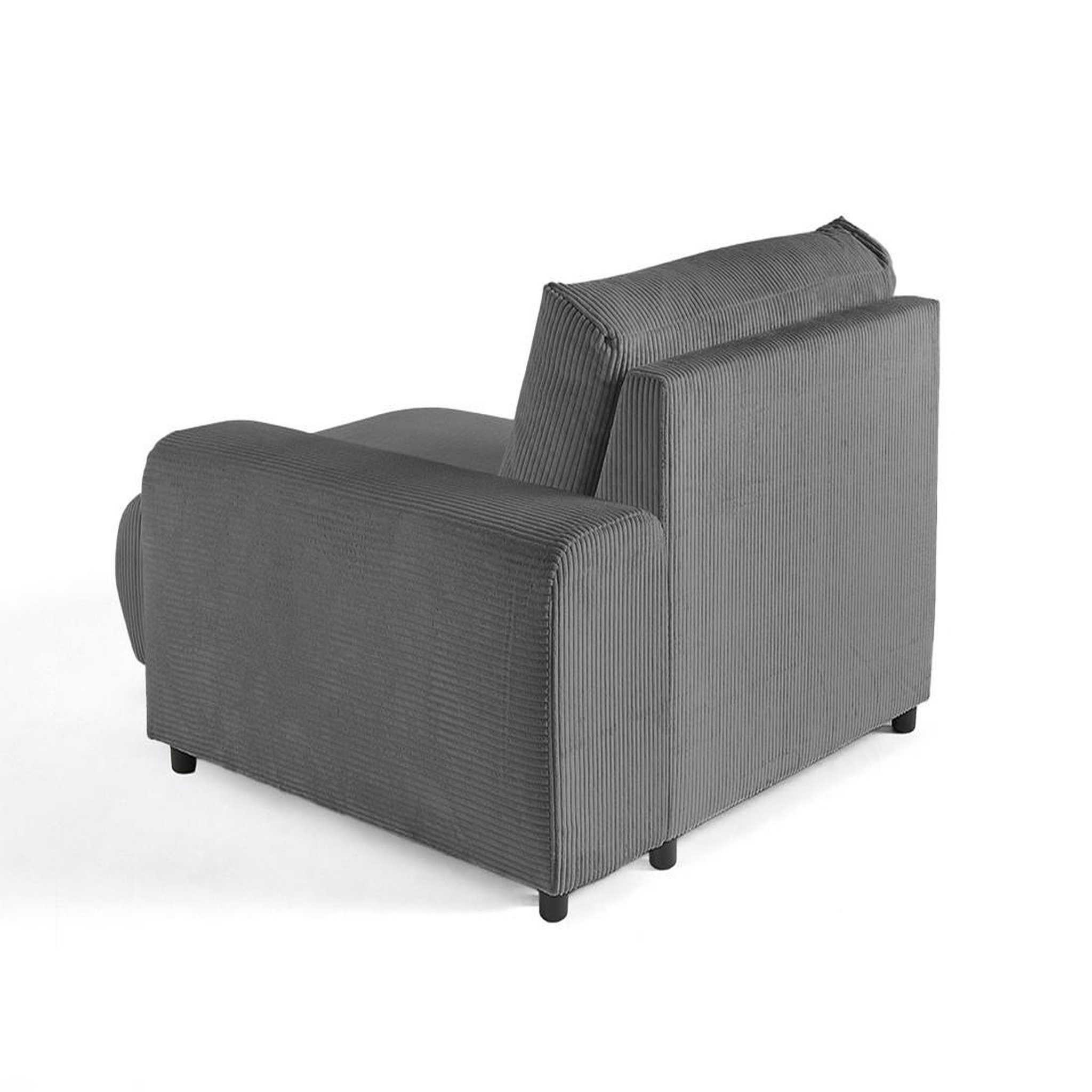 Voir la diapositive 4 : LISA DESIGN Garance - module d'assise méridienne droit - en velours côtelé