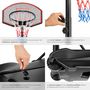 Voir la diapositive 5 : tectake Panier de basketball avec panneau et support noir