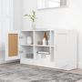 Voir la diapositive 3 : VIDAXL Buffet Blanc 120x30,5x70 cm Bois d'ingenierie
