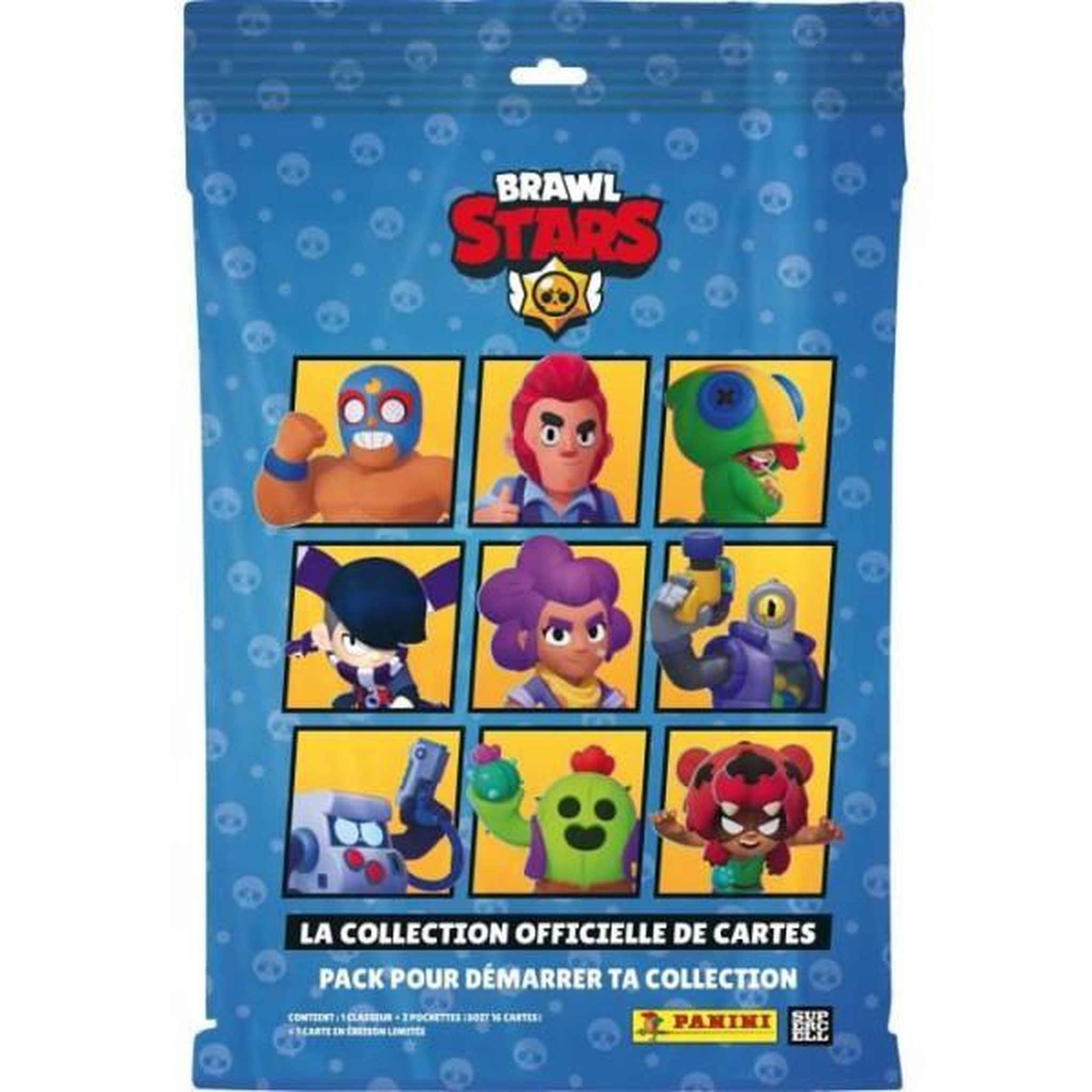Panini Pack de démarrage - PANINI - BRAWL STARS TC - Classeur + 2 pochettes - 1 carte édition limitée - 16 cartes
