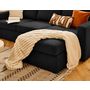 Voir la diapositive 3 : BEST MOBILIER Barrie - canapé d'angle réversible 4 places avec têtière amovible en tissu