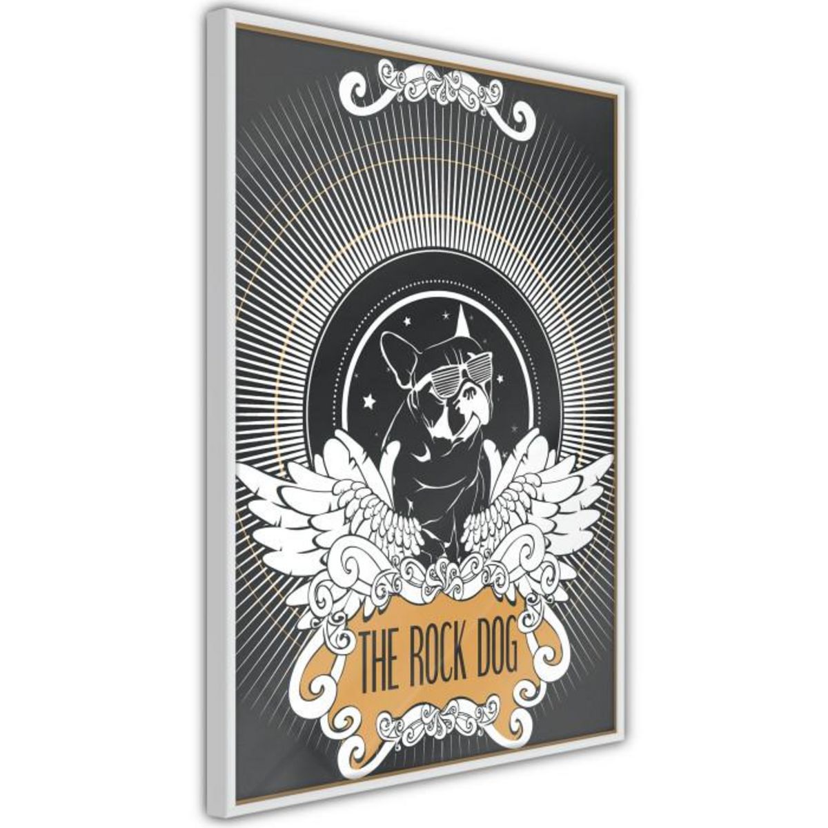 Paris Prix Affiche Murale Encadrée  Cool Bulldog