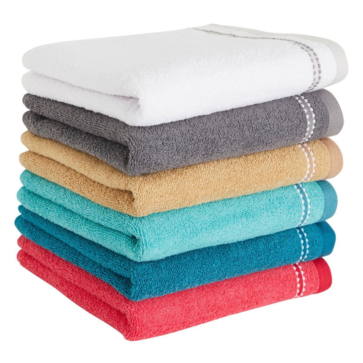 ACTUEL Serviette de toilette fantaisie en coton 450GSM