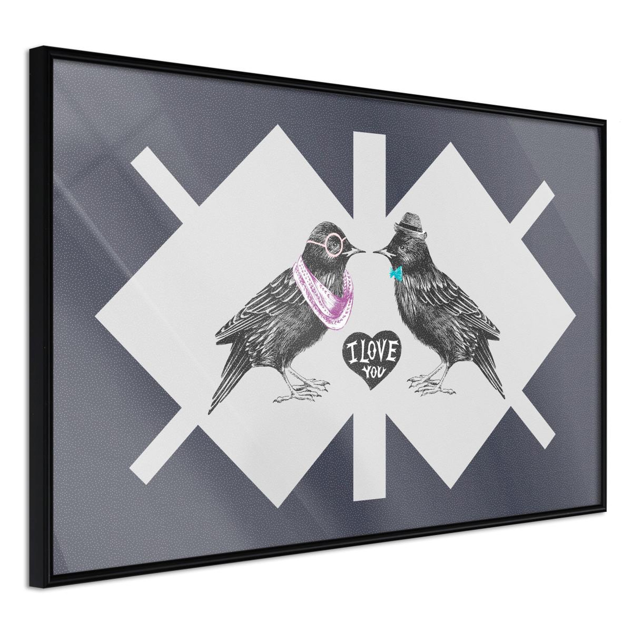 Paris Prix Affiche Murale Encadrée  Bird Love