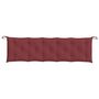 Voir la diapositive 4 : VIDAXL Coussin de banc de jardin rouge bordeaux melange tissu
