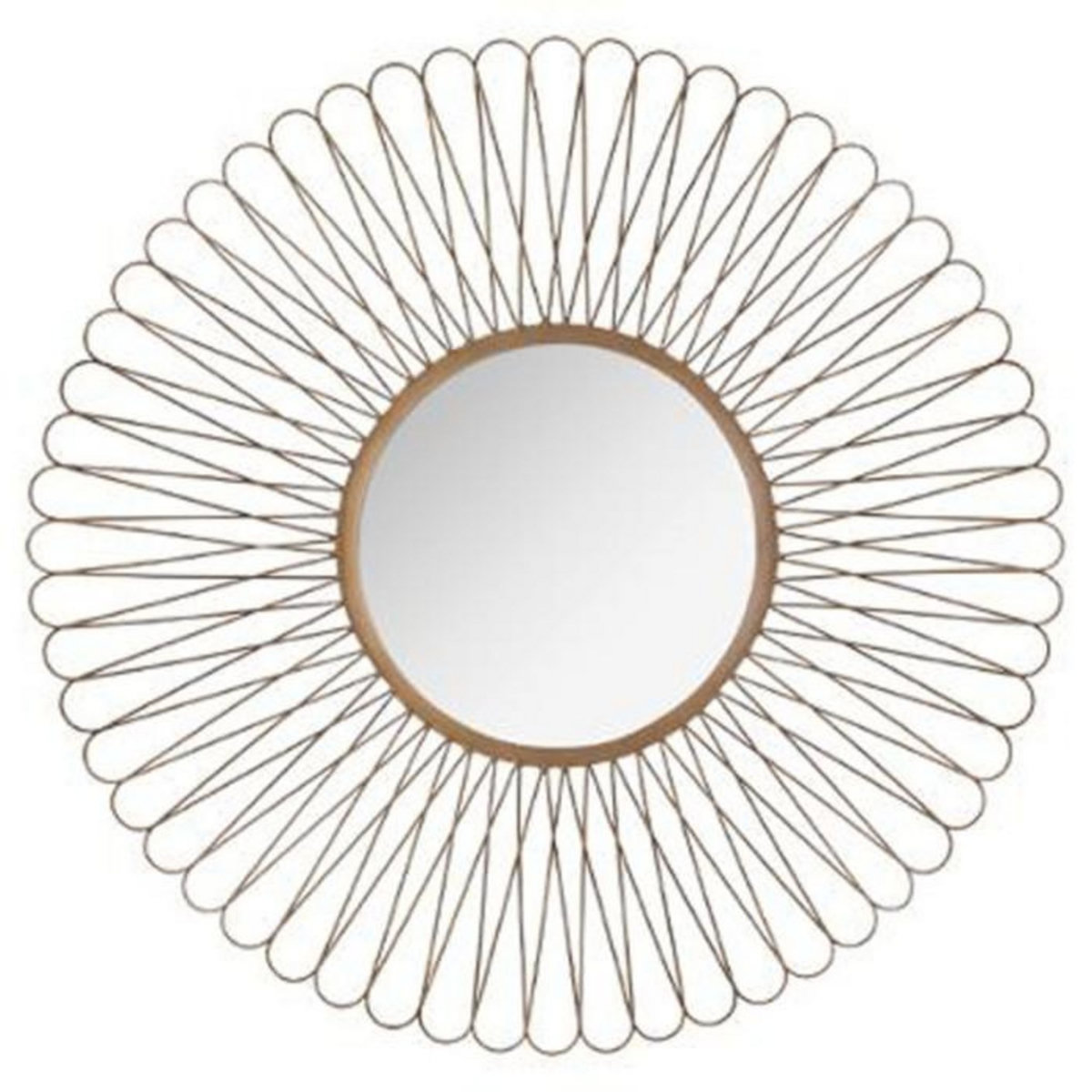 ATMOSPHERA Miroir Mural  Soleil  76cm Marron