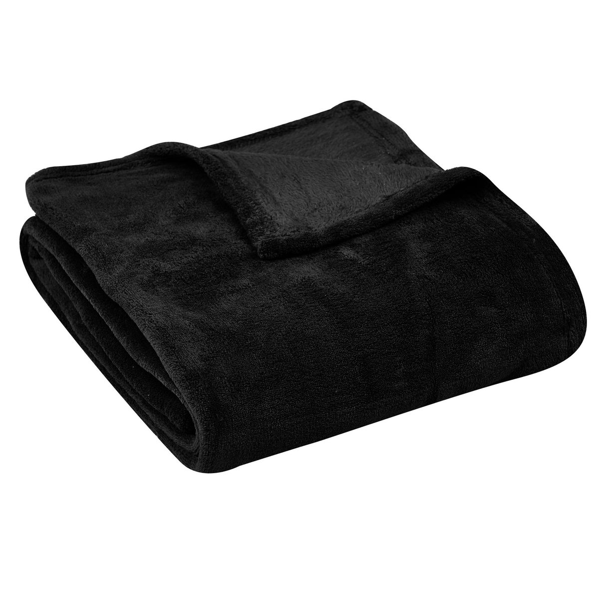 ACTUEL Plaid, couvre-lit, jeté de canapé uni douceur en polyester 240 g/m²