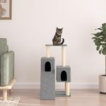 VIDAXL Arbre a chat avec griffoirs en sisal Gris clair 82 cm