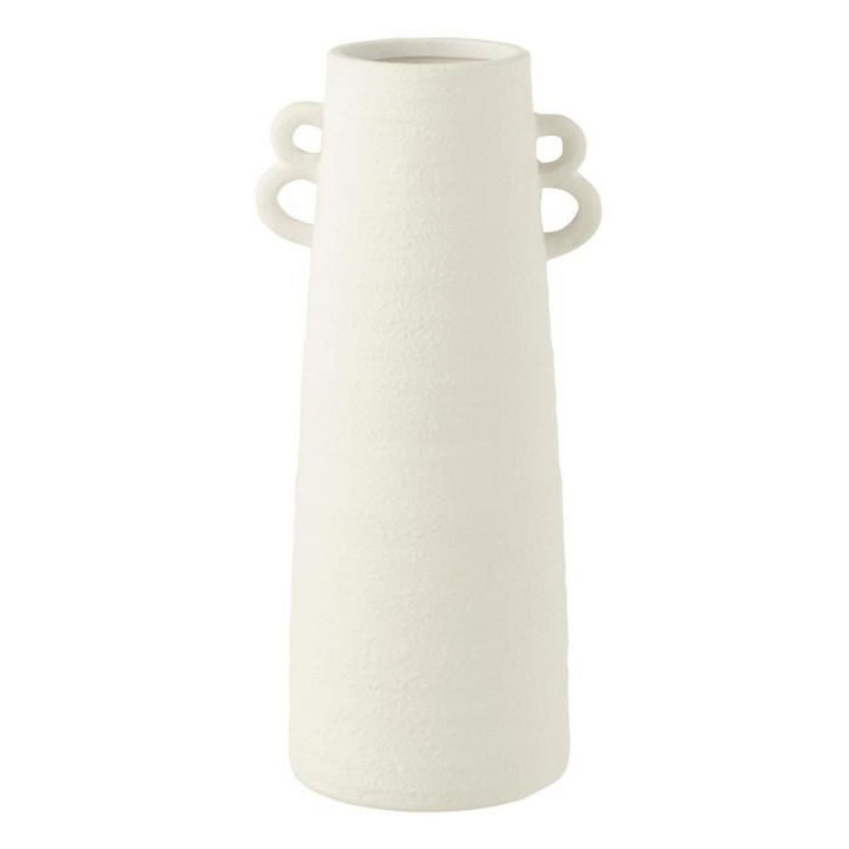 Paris Prix Vase Conique avec Anses  Russel  44cm Blanc