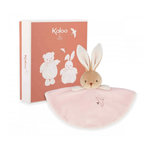 Kaloo Doudou plat lapin rose avec boite