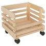 Voir la diapositive 6 : Lot de 3 caisses de rangement empilables en bois massif L37cm MARAICHER