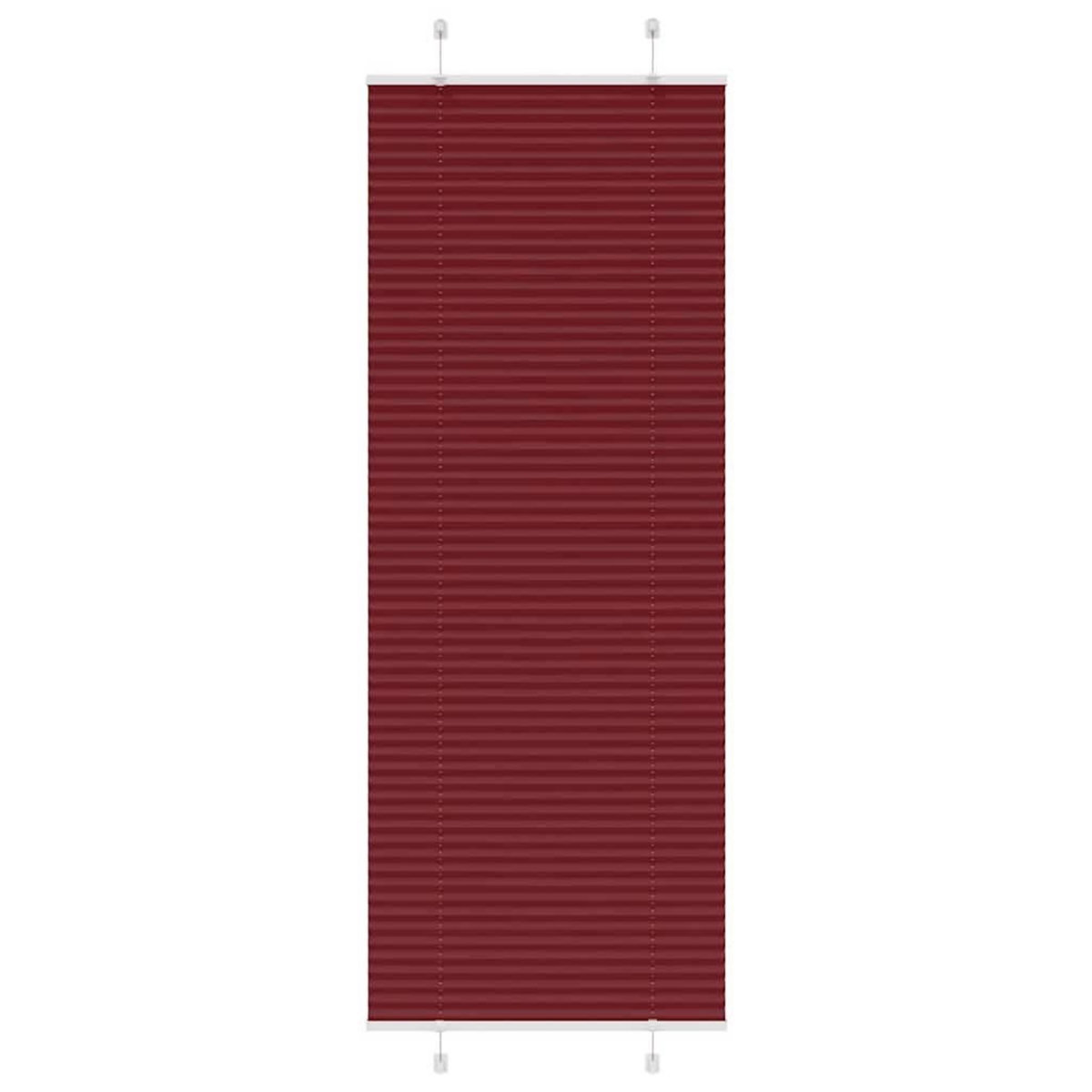 VIDAXL Store plisse rouge bordeaux 80x200 cm largeur du tissu 79,4 cm