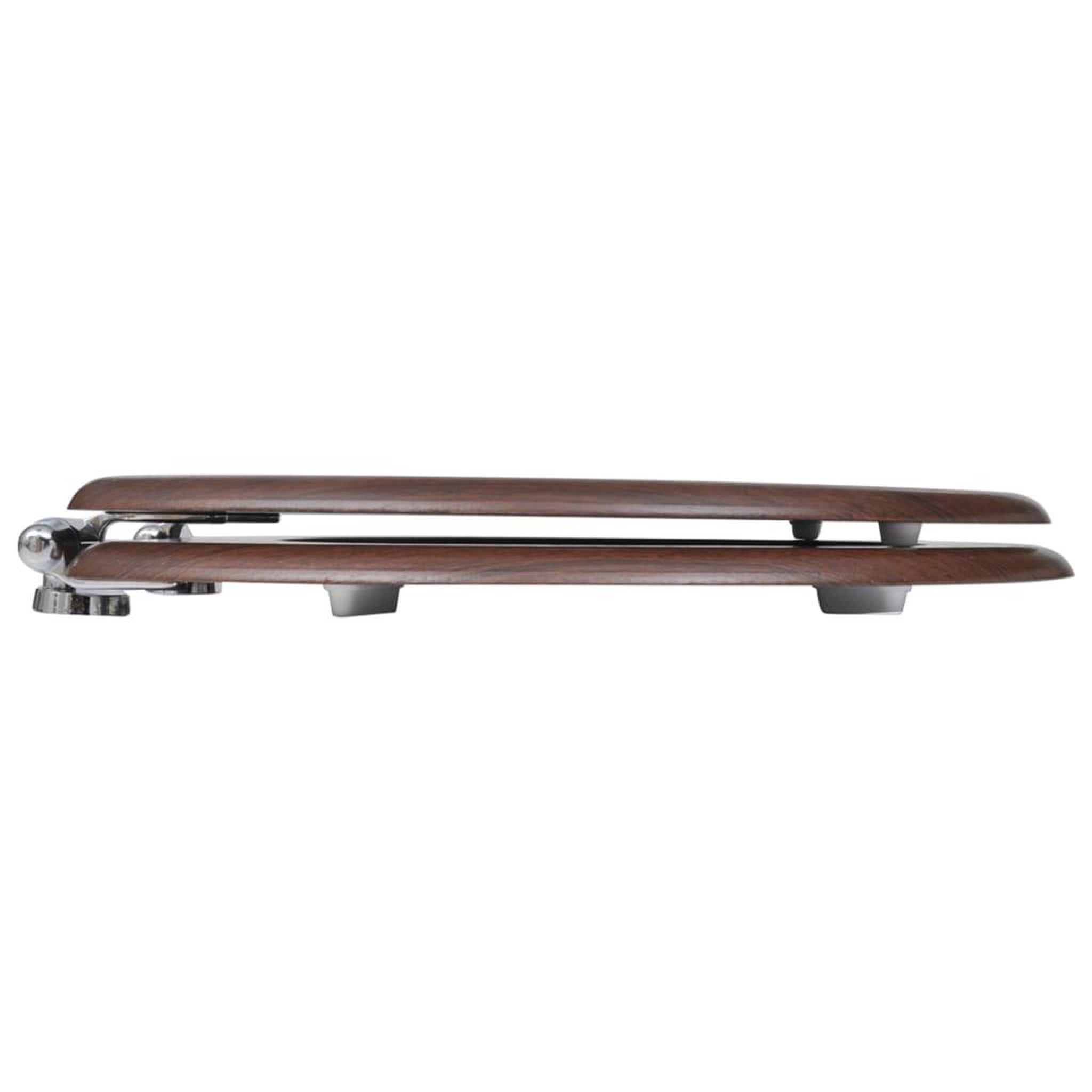 Voir la diapositive 4 : VIDAXL Siege de toilette MDF Couvercle a fermeture en douceur Marron