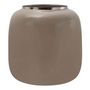 Voir la diapositive 1 : Paris Prix Vase Rond Design  Niklas  20cm Taupe & Argent