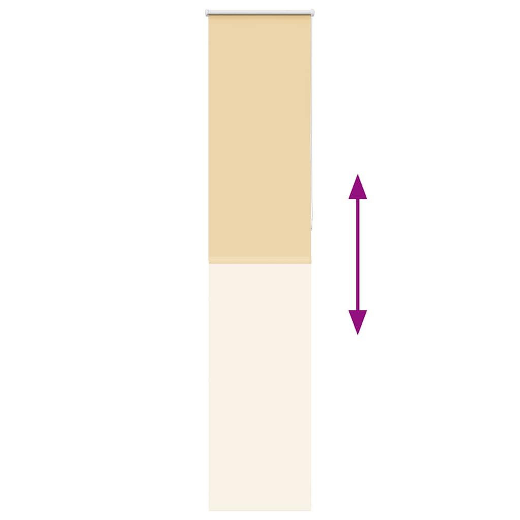 Voir la diapositive 5 : VIDAXL Store enrouleur occultant largeur du tissu 45,7 cm polyester