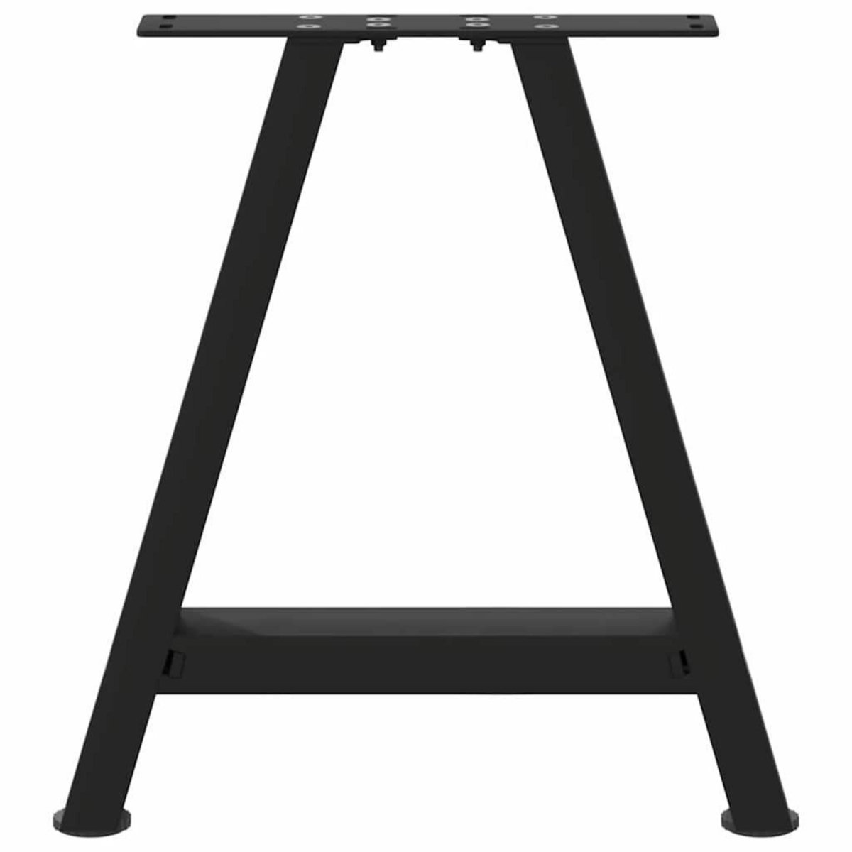 VIDAXL Pieds de table basse forme de A 2 pcs noir 38x(42-43) cm acier