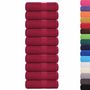 Voir la diapositive 2 : VIDAXL Serviettes de visage 10pcs bordeaux 30x30cm 360 g m² 100% coton