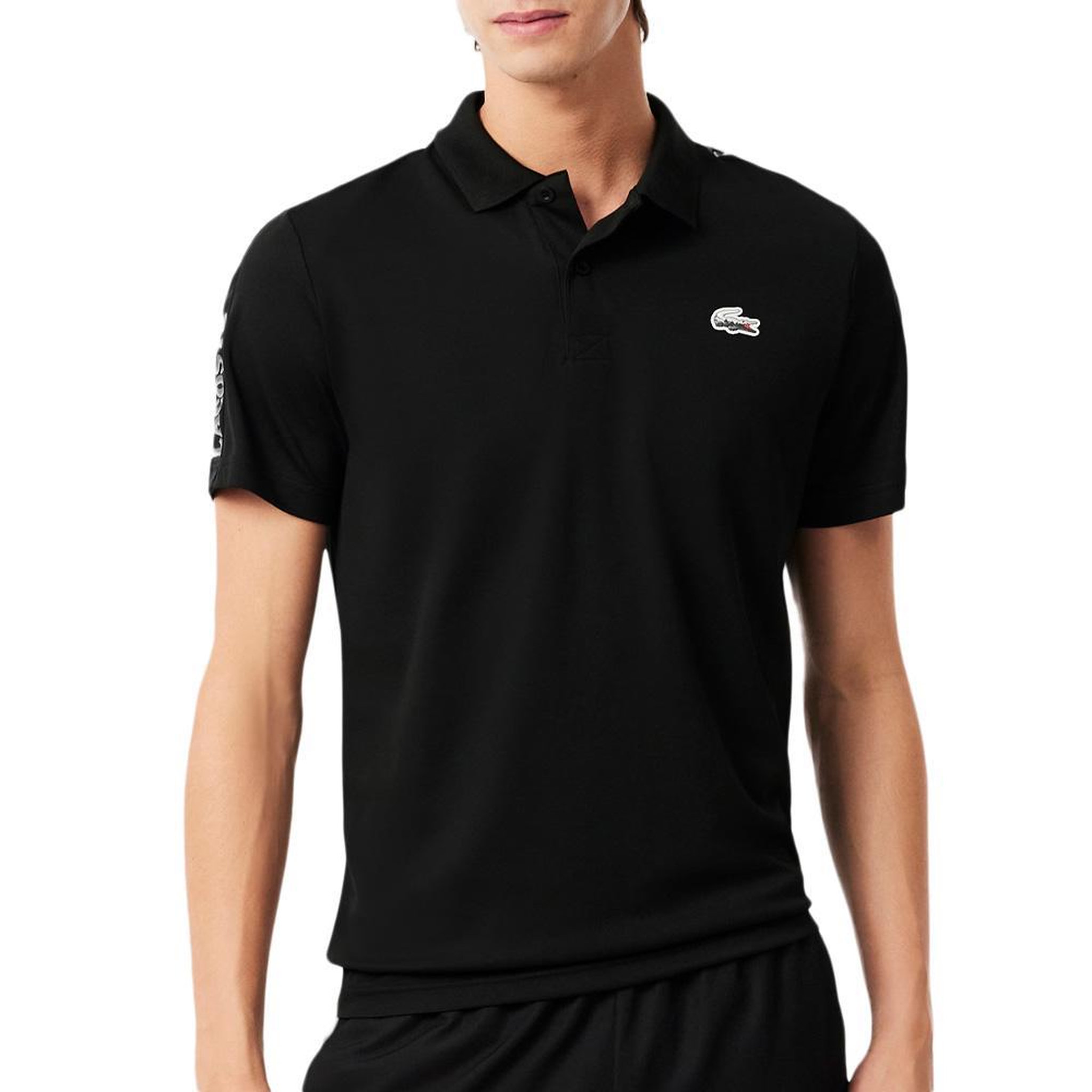 Voir la diapositive 1 : Lacoste Polo Noir Homme Lacoste Ultra Dry crocodile paysage