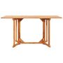 Voir la diapositive 2 : VIDAXL Table pliable de jardin papillon 150x90x75 cm Bois teck solide