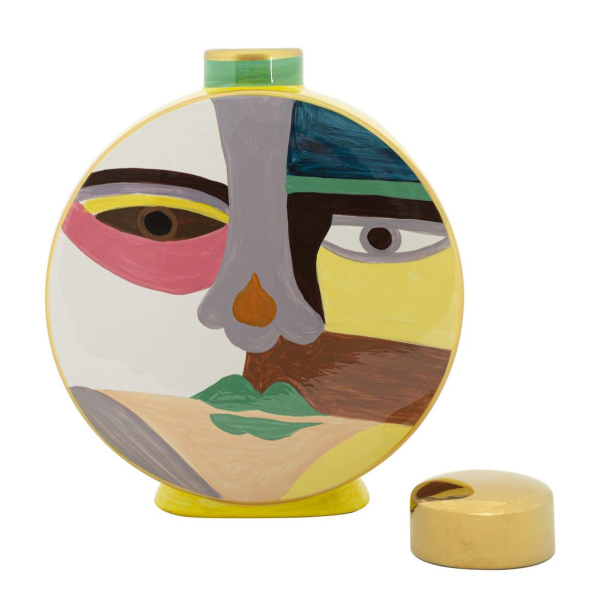 Paris Prix Vase Rond en Céramique  Piccassy  28cm Multicolore