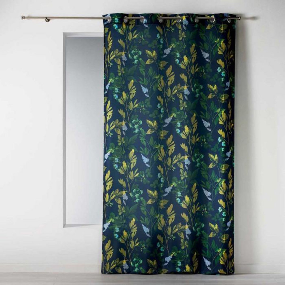 Paris Prix Rideau à Oeillets  Ficusia  140x260cm Noir & Vert