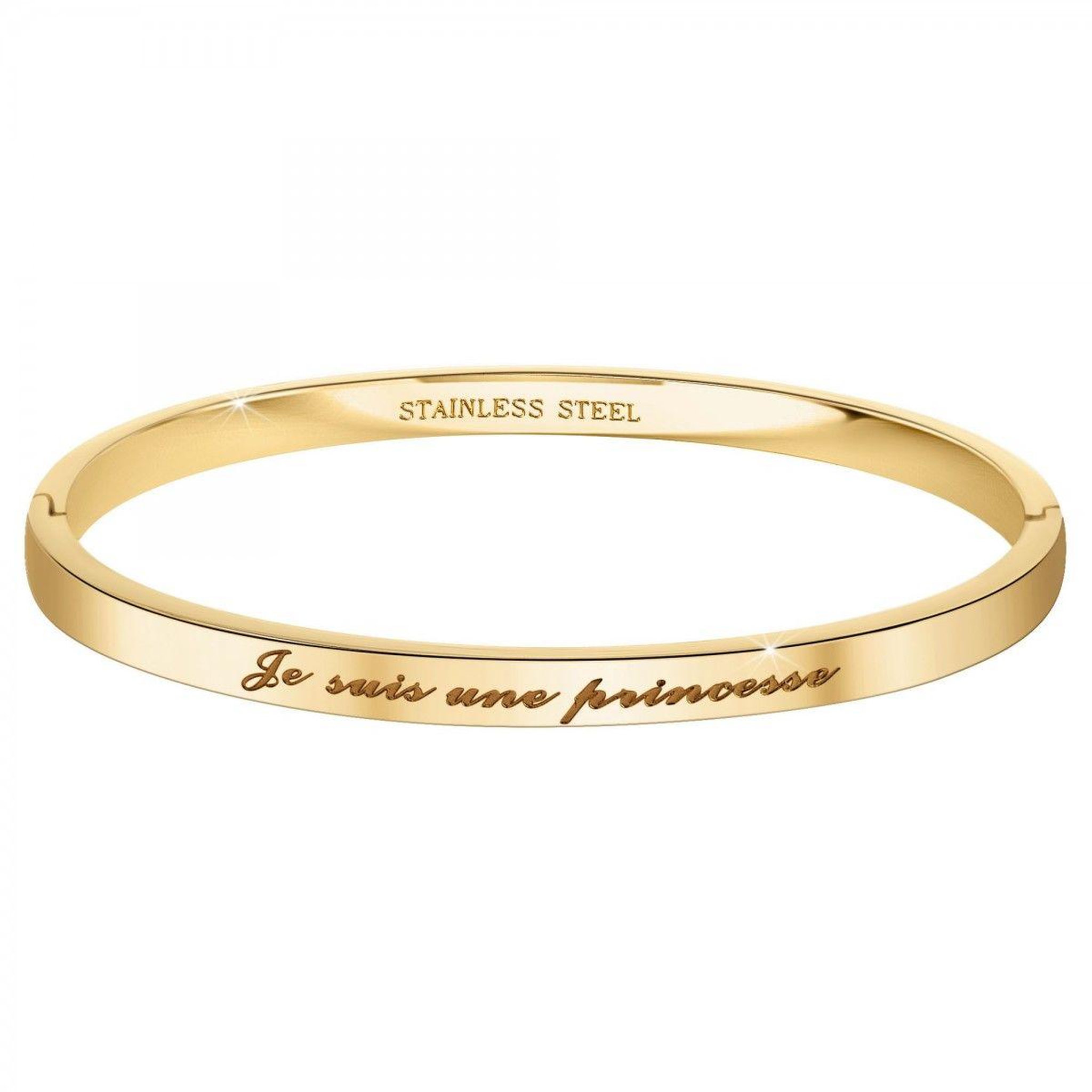 SC CRYSTAL Je suis une princesse - Bracelet SC Crystal en Acier Finement doré