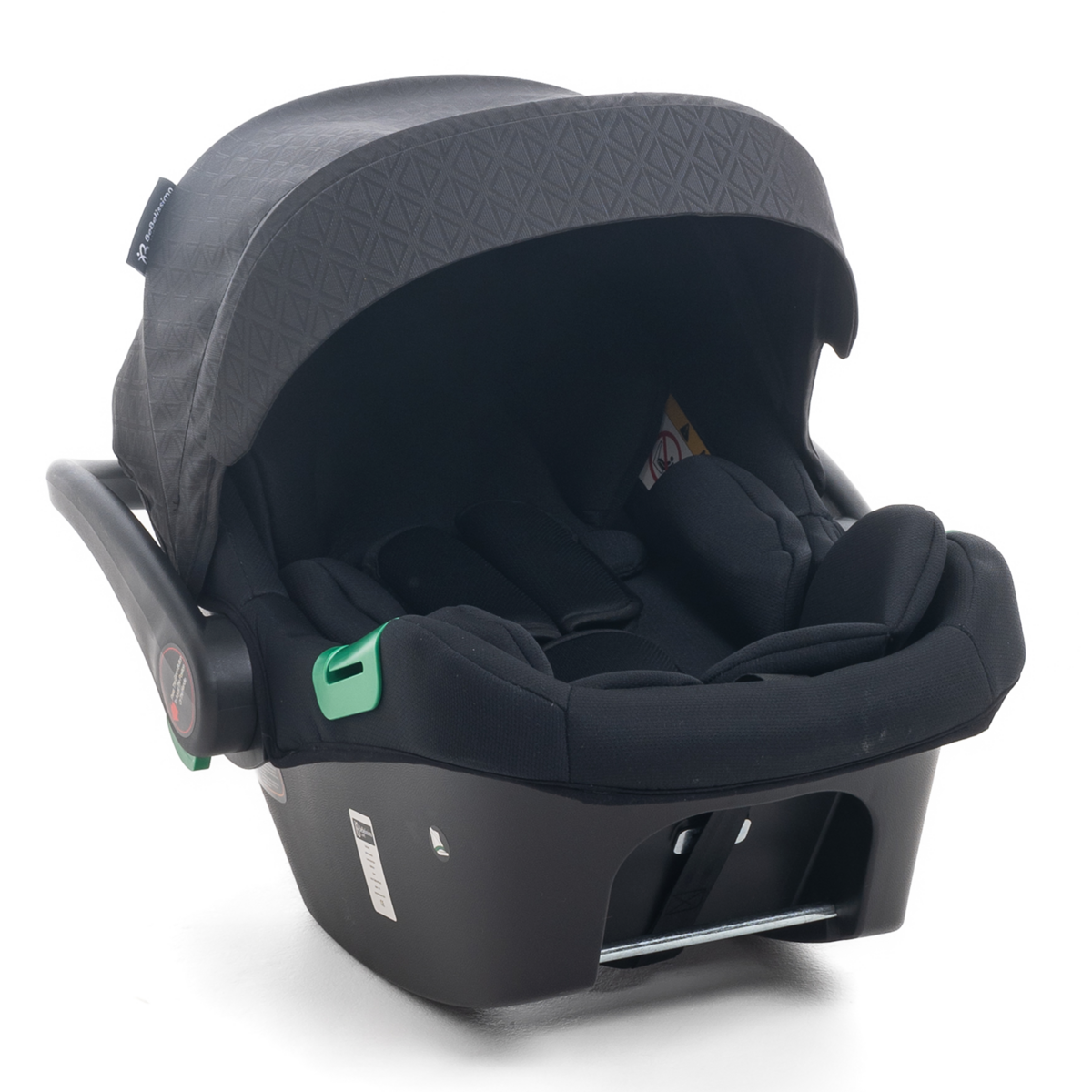 BEBELISSIMO Poussette combinée duo 2 en 1 - siège auto 0+ Lioni – dès la naissance – jusqu'à 22kg - noir - base ISOFIX - jambe de force