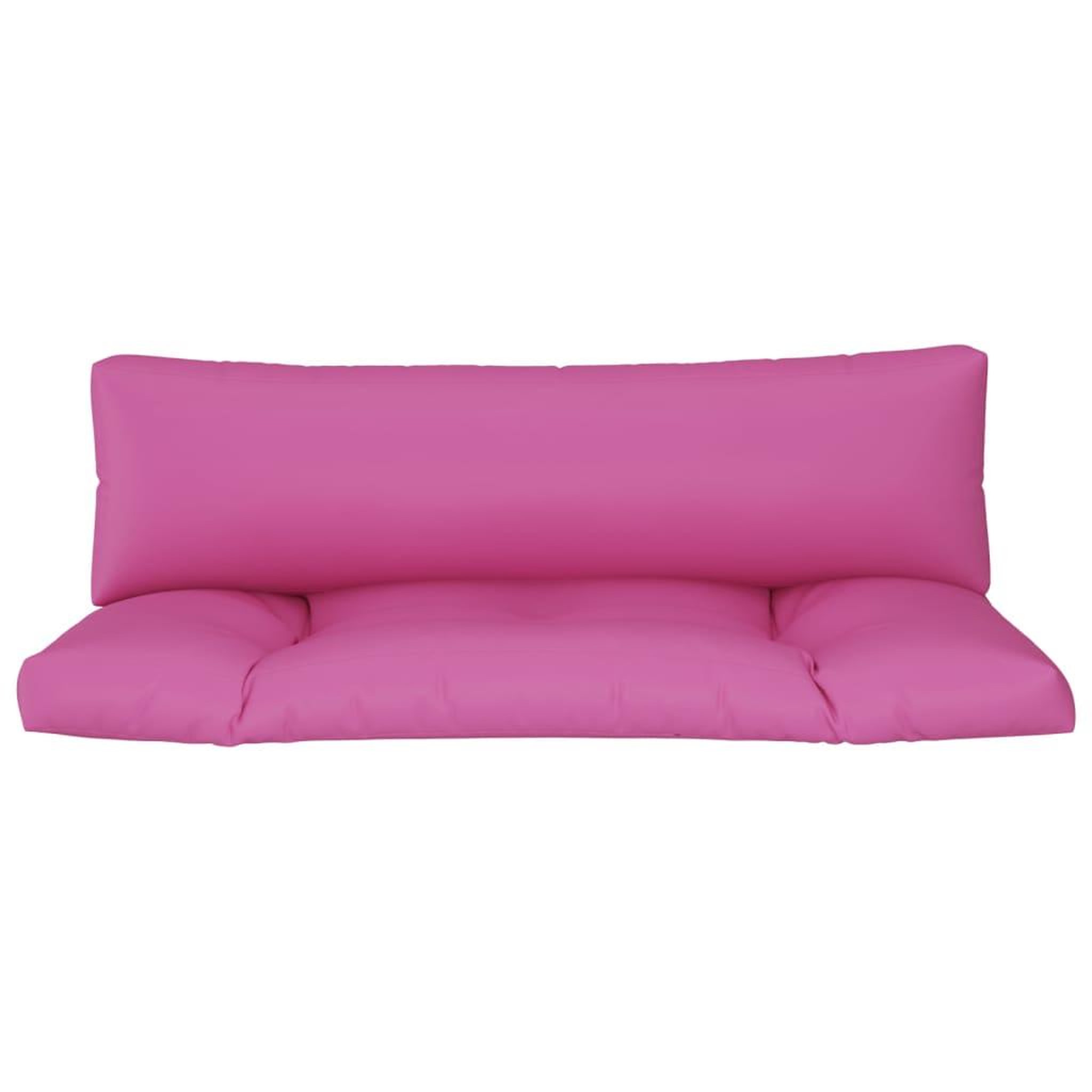 Voir la diapositive 4 : VIDAXL Coussins de palette lot de 2 rose tissu Oxford