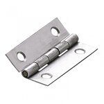 CENTRALE BRICO Charnière universelle inox pour meuble, L.50 x l.30 mm