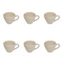 Voir la diapositive 1 : SECRET DE GOURMET Lot de 6 Mugs en Céramique  Adèle  38cl Blanc