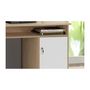 Voir la diapositive 4 : FINLANDEK FINLANDEK Bureau TYO contemporain decor chene et blanc - L 126 cm