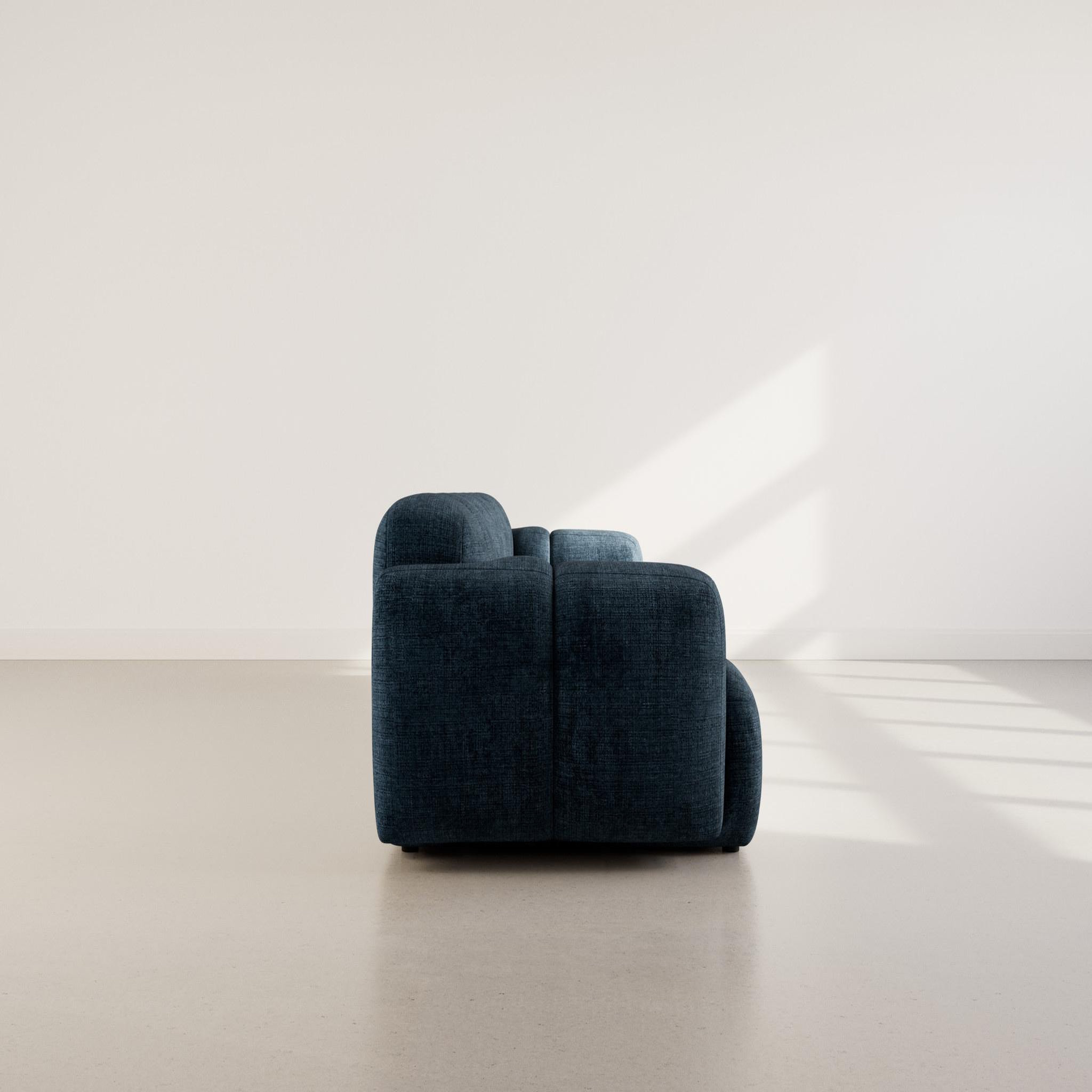 Voir la diapositive 6 : BEST MOBILIER Grace - canapé modulable 3 places en velours texturé