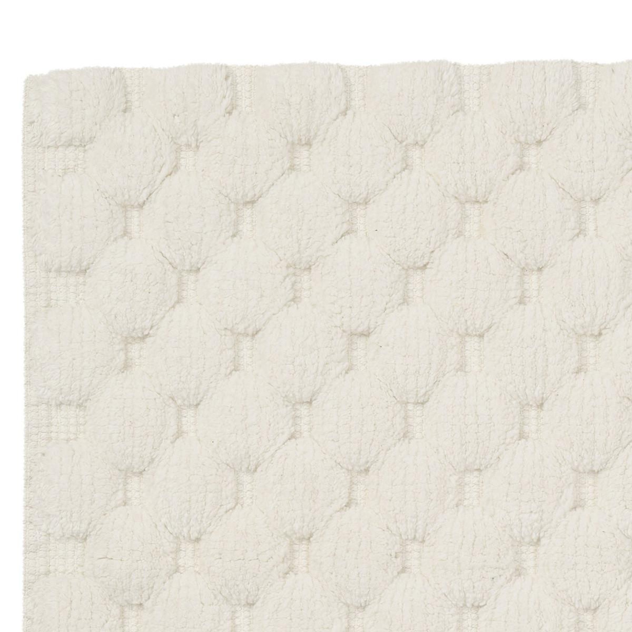 Voir la diapositive 4 : GUY LEVASSEUR Tapis de bain déco uni en coton 50x80cm