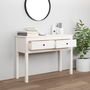 Voir la diapositive 3 : VIDAXL Table console Blanc 100x35x75 cm Bois massif de pin