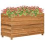 Voir la diapositive 1 : VIDAXL Lit sureleve 100x40x55 cm bois de teck recycle et acier