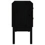 Voir la diapositive 5 : VIDAXL Armoire console Noir 90x40x78 cm Bois de pin solide