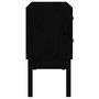 Voir la diapositive 5 : VIDAXL Armoire console Noir 90x40x78 cm Bois de pin solide