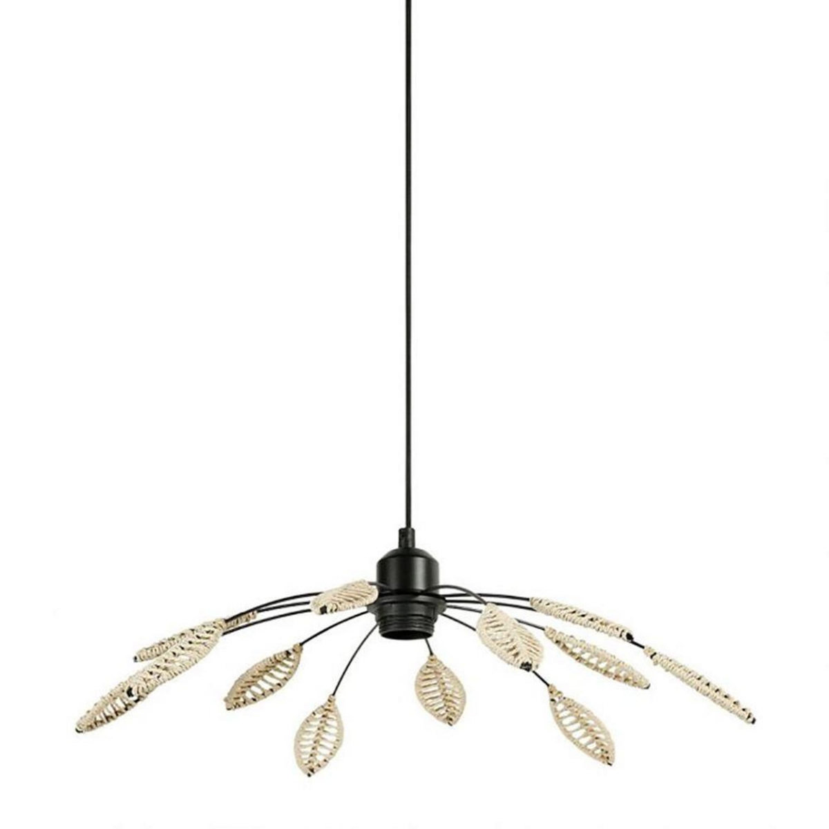 OSTARIA Suspension métal corde Til naturel D50