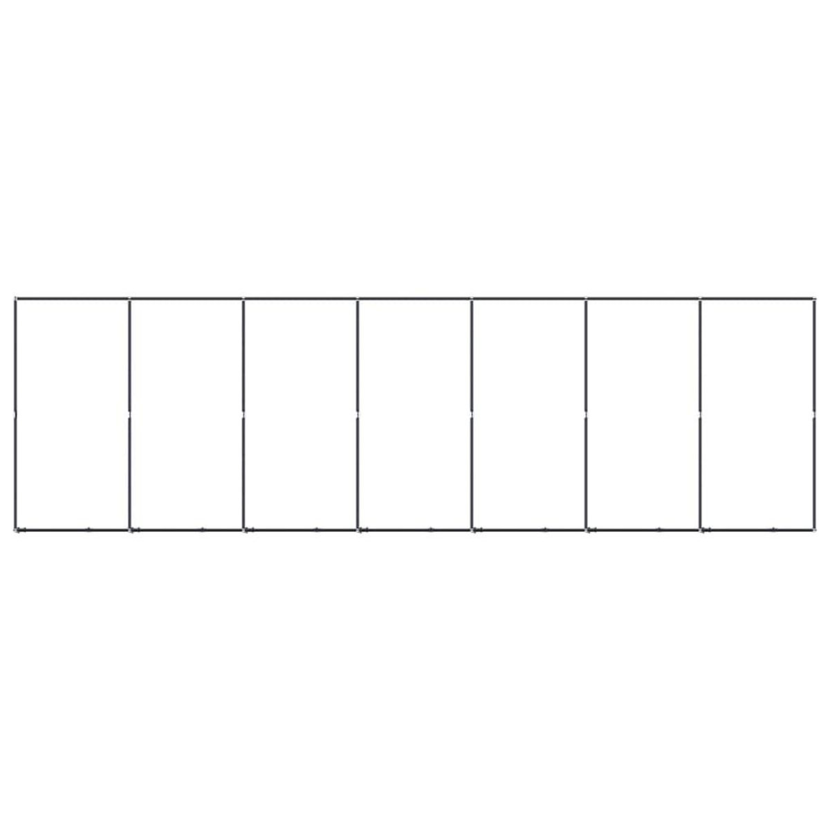 VIDAXL Chenil d'exterieur pour chiens Acier 12,9 m²