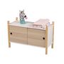 Voir la diapositive 1 : TOILINUX Armoire pour enfant Dream avec 2 portes coulissantes - Bois et Blanc