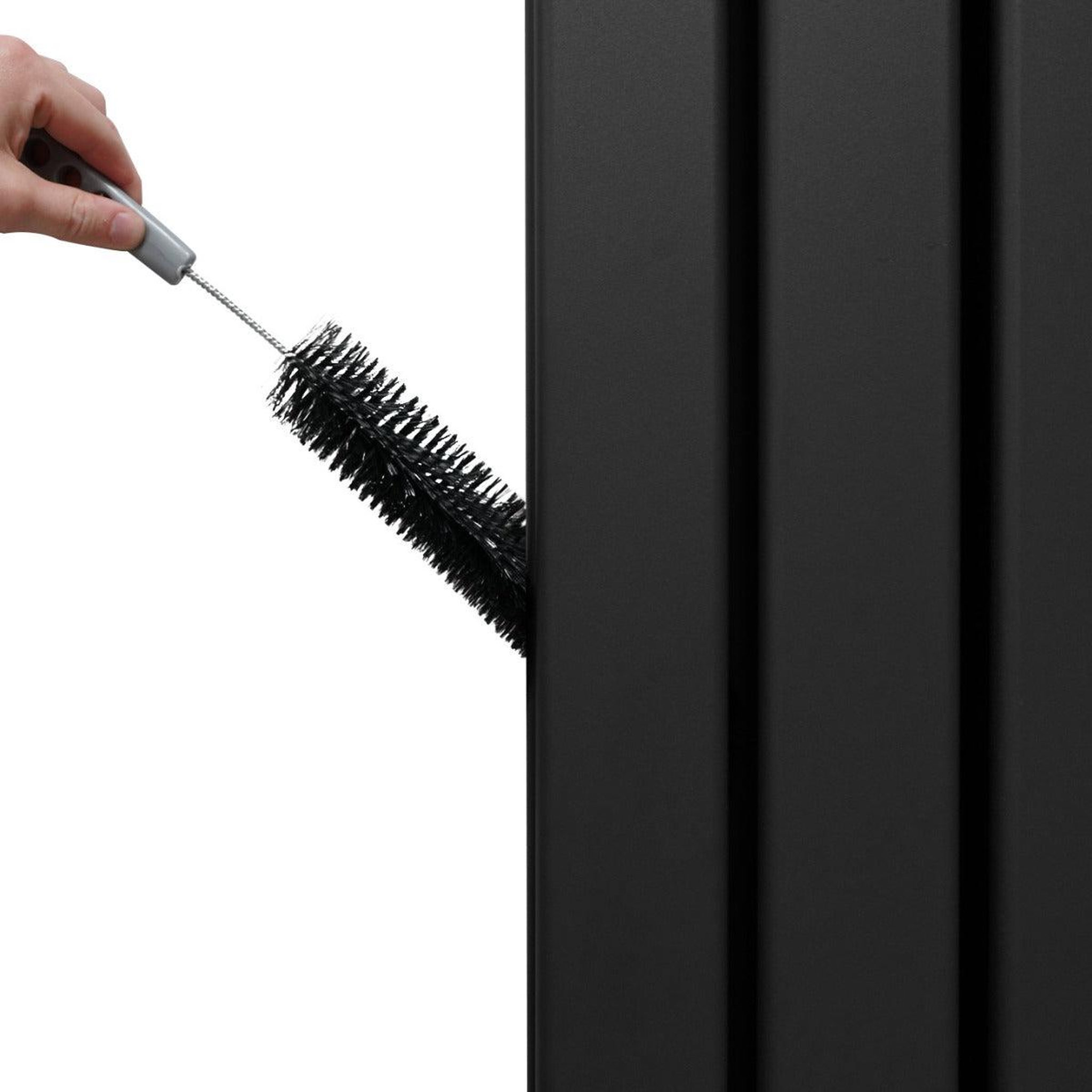 Voir la diapositive 4 : MONSTERSHOP Radiateur plat à miroir & vannes, 2 panneaux - 1800 x 425 mm