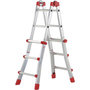 Voir la diapositive 4 : HAILO Echelle pliante télescopique 3m70 en aluminium - PROFISTEP MULTI