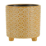 Paris Prix Cache-Pot Déco en Céramique  Minada  16cm Ocre