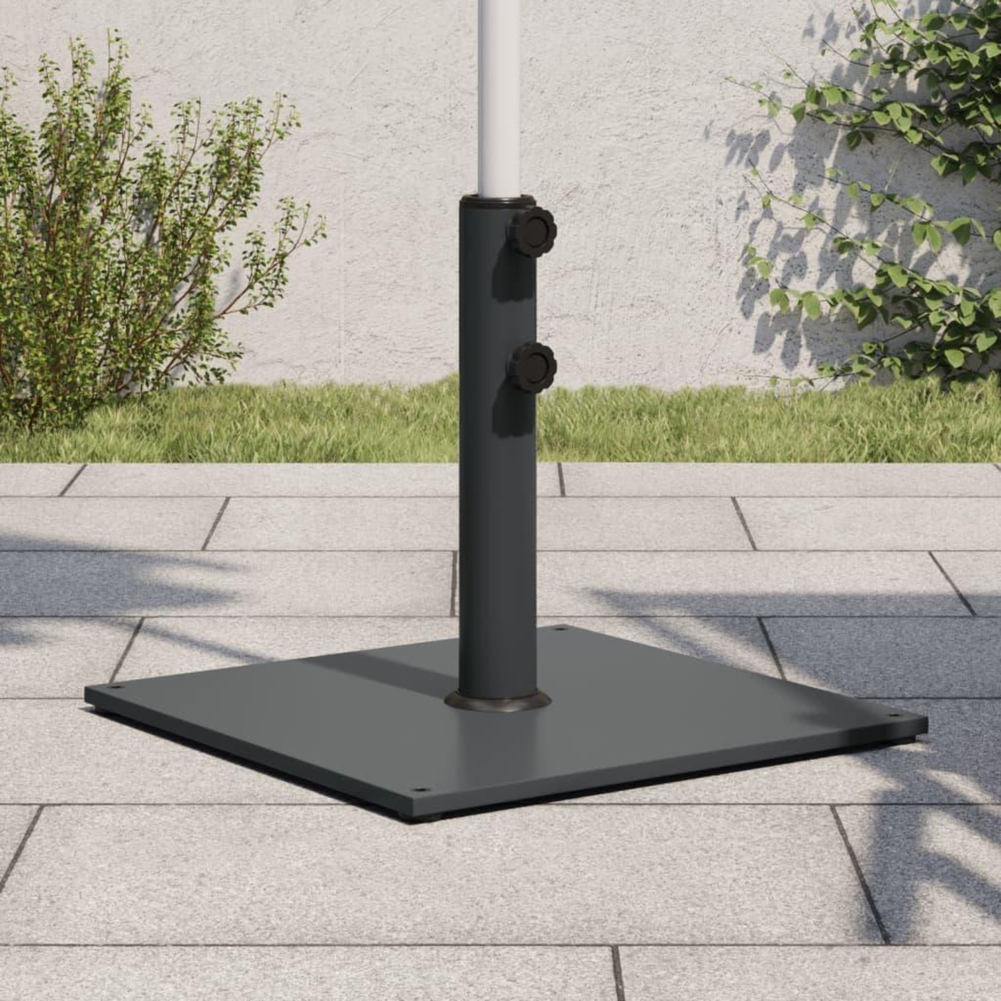 VIDAXL Base de parasol pour mats Ø32/38/48 mm 17 kg carre