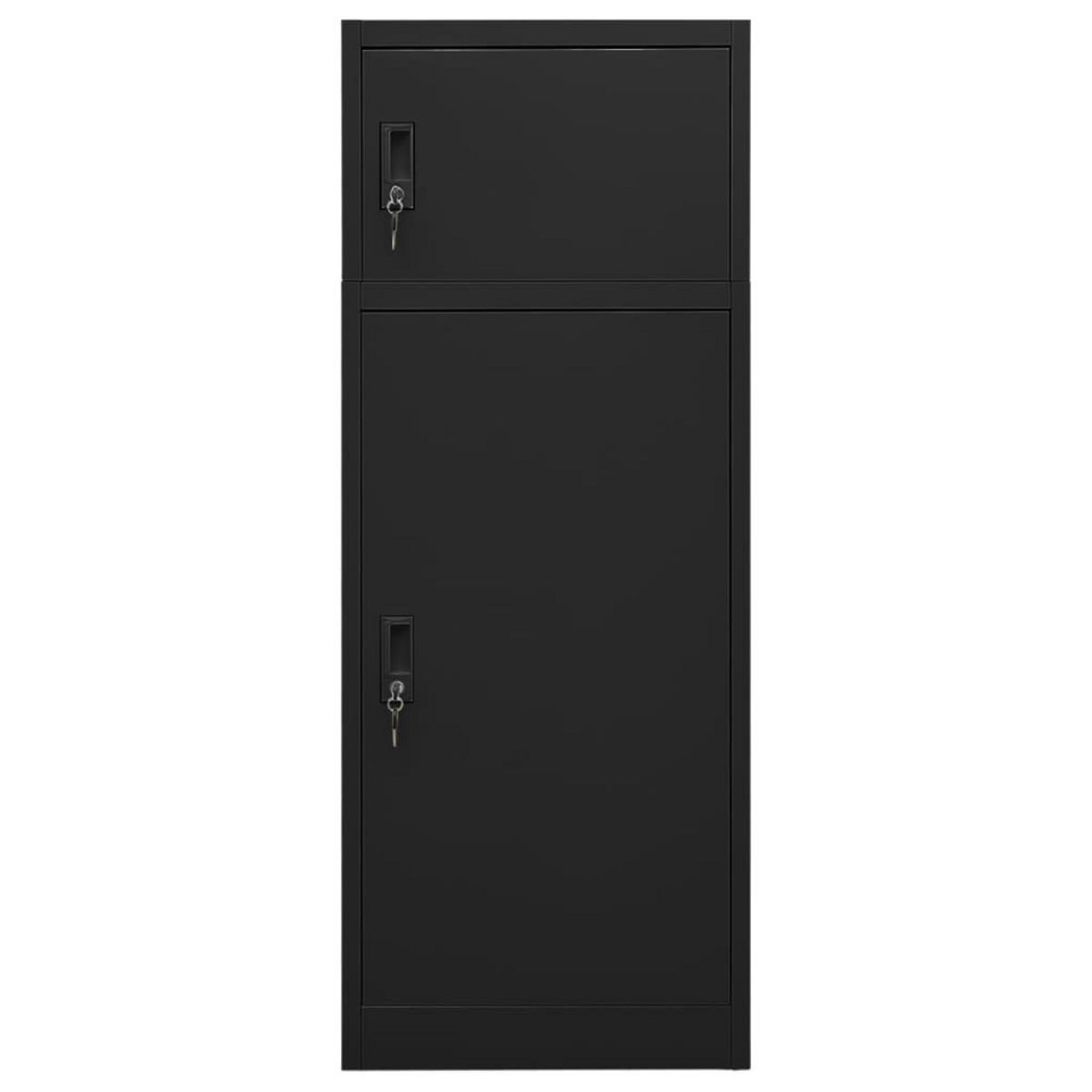 VIDAXL Armoire a selles Noir 53x53x140 cm Acier