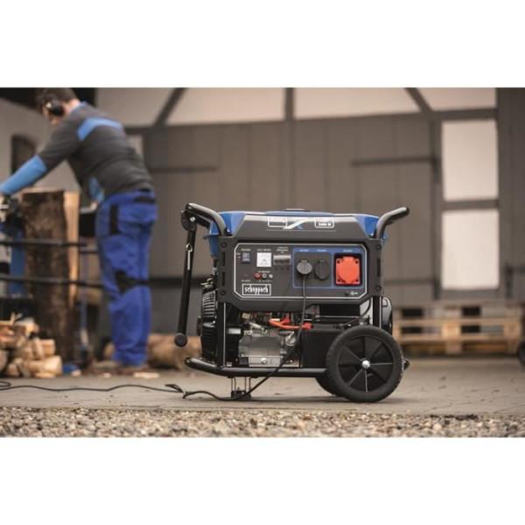 Voir la diapositive 3 : SCHEPPACH Groupe électrogene 5500W - SG7100x - SCHEPPACH