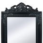 Voir la diapositive 2 : VIDAXL Miroir sur pied Style baroque 160x40 cm Noir