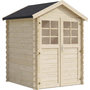 Voir la diapositive 1 : Habitat et Jardin Abri de jardin en bois  Beaumont  - 4.48 m² - 223 x 201 cm -  28 mm